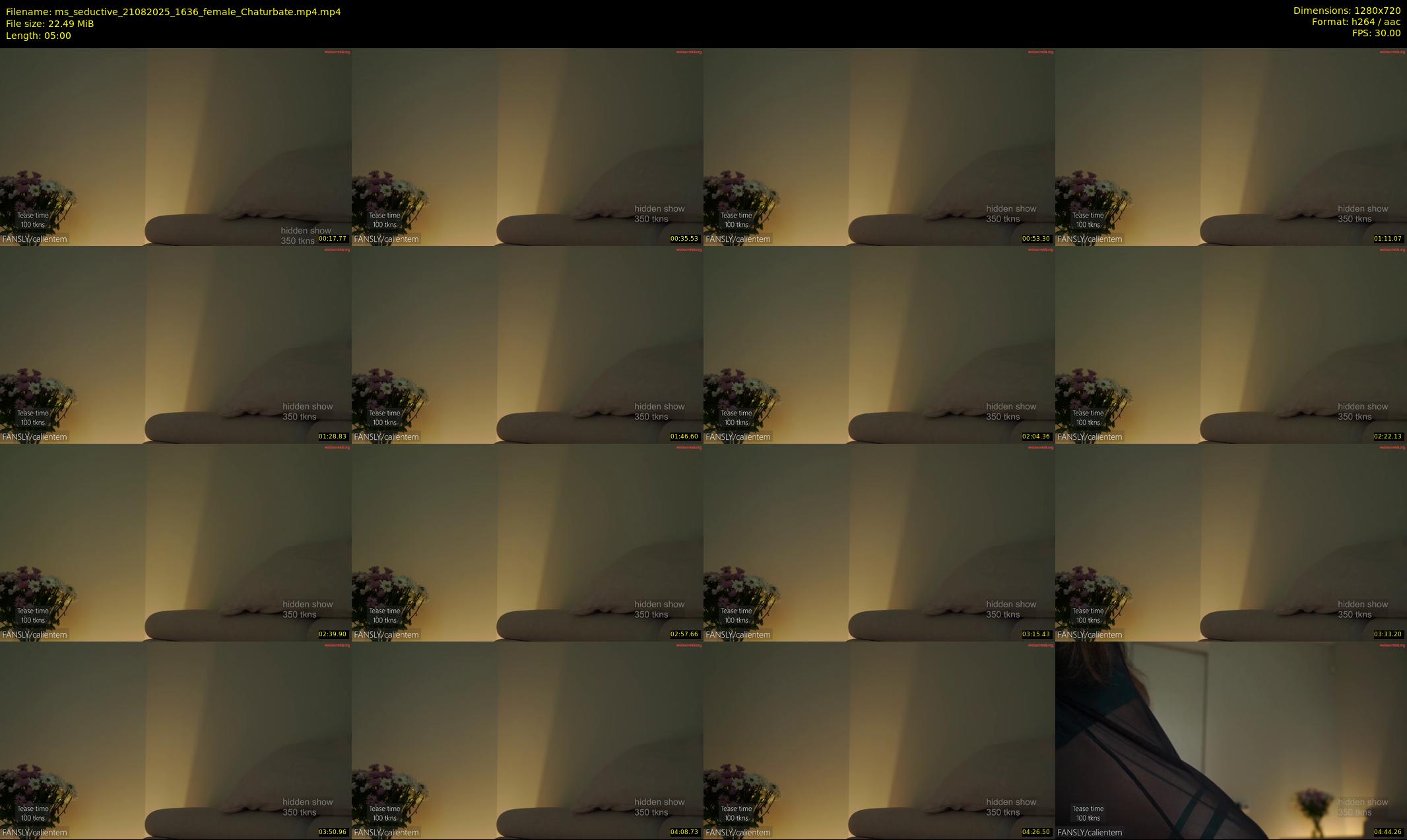 ms_seductive — 5 minute Chaturbate Female strip rec, 720p, Aug 21, 2025