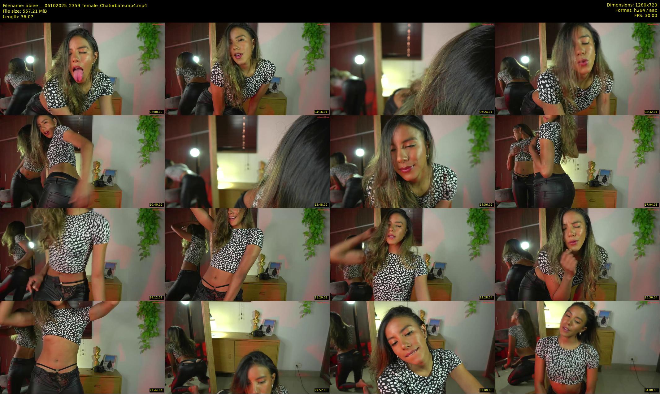 abiee__ — 37 minute Chaturbate Female strip rec, 720p, Oct 6, 2025