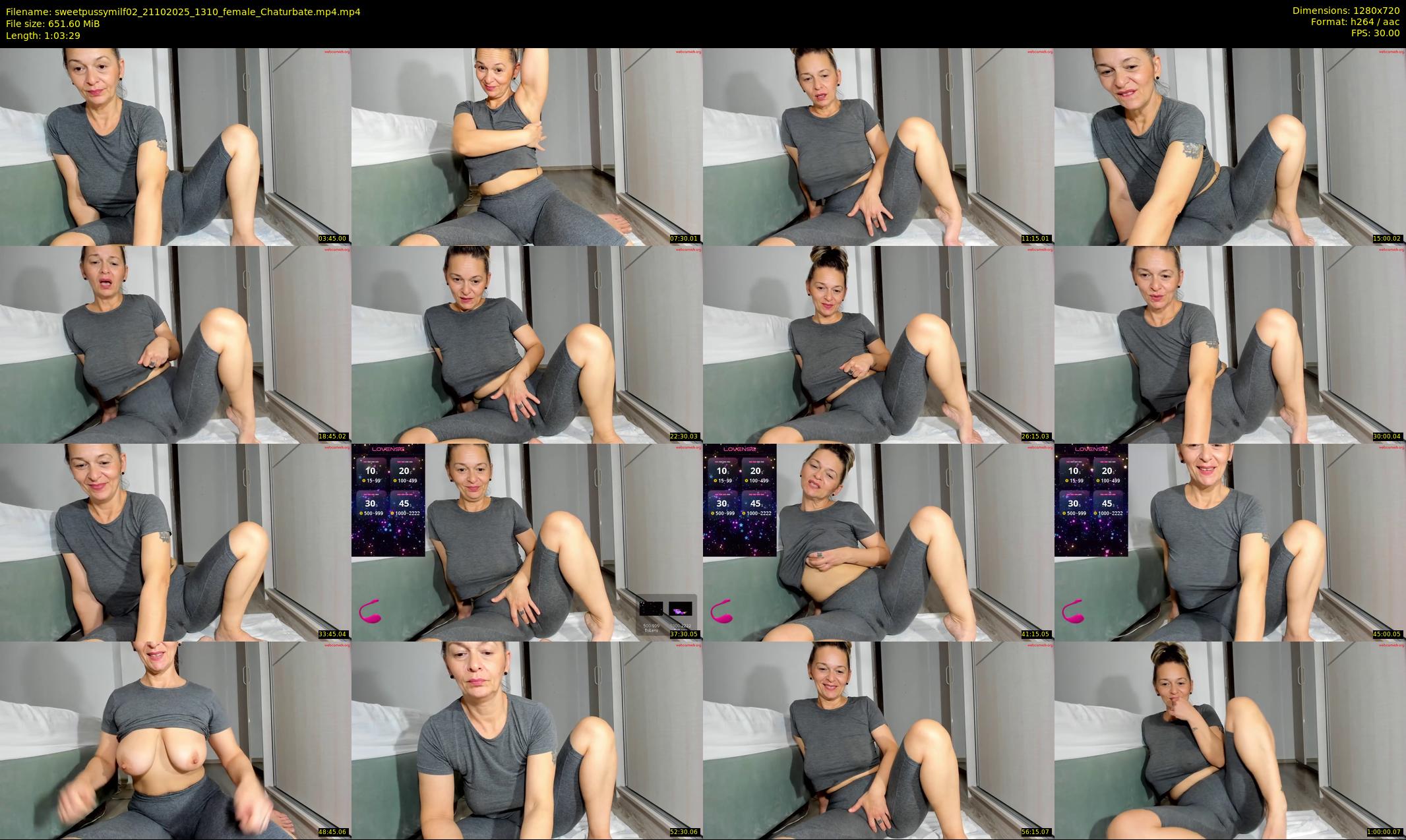 sweetpussymilf02 — 64 minute Chaturbate Female strip rec, 720p, Oct 21, 2025