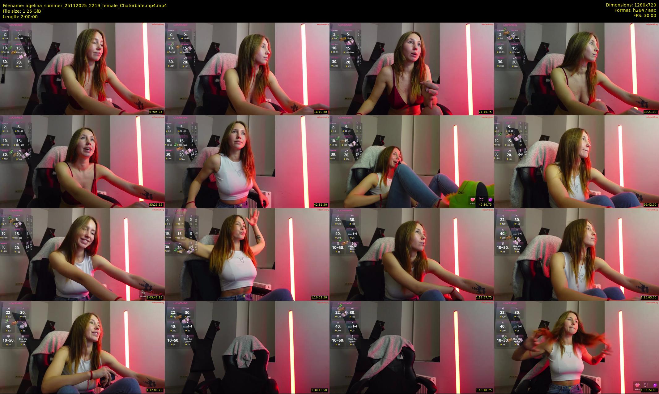 agelina_summer — 120 minute Chaturbate Female strip rec, 720p, Nov 25, 2025