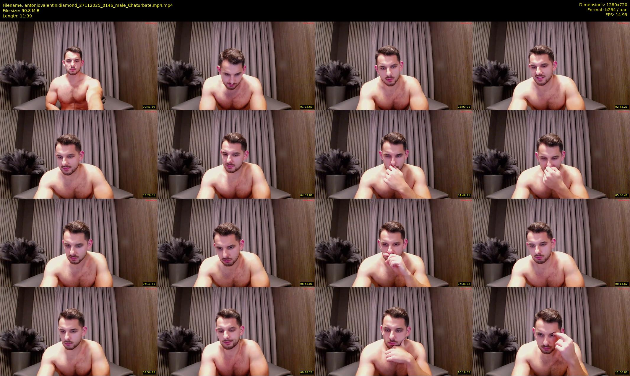 antoniovalentinidiamond — 12 minute Chaturbate Male strip rec, 720p, Nov 27, 2025