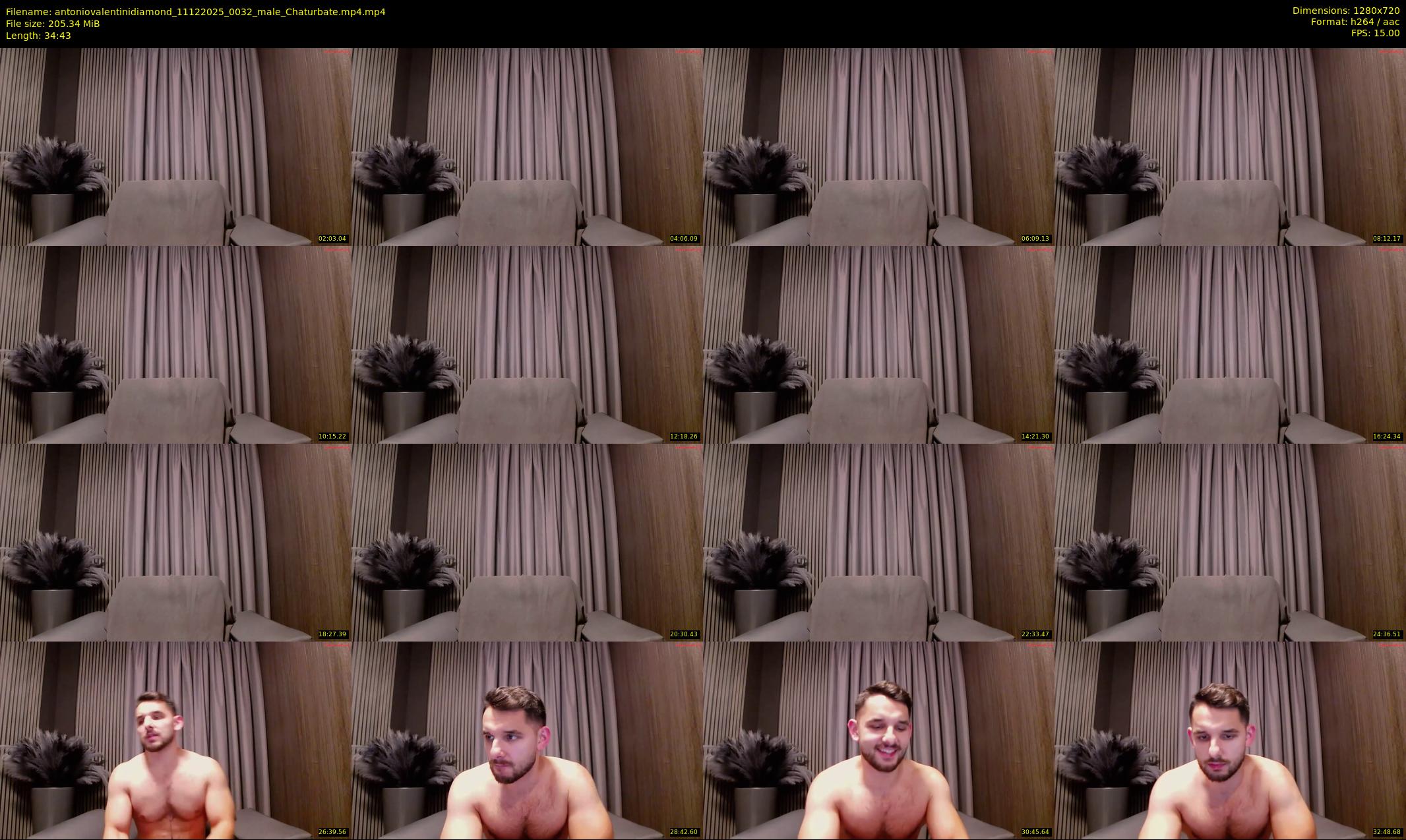 antoniovalentinidiamond — 35 minute Chaturbate Male strip rec, 720p, Dec 11, 2025