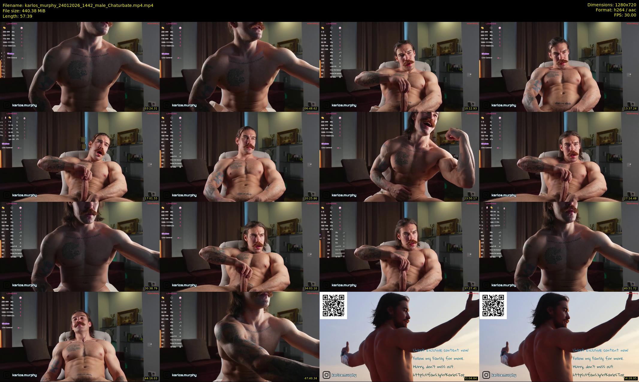 karlos_murphy — 58 minute Chaturbate Male strip rec, 720p, Jan 24, 2026