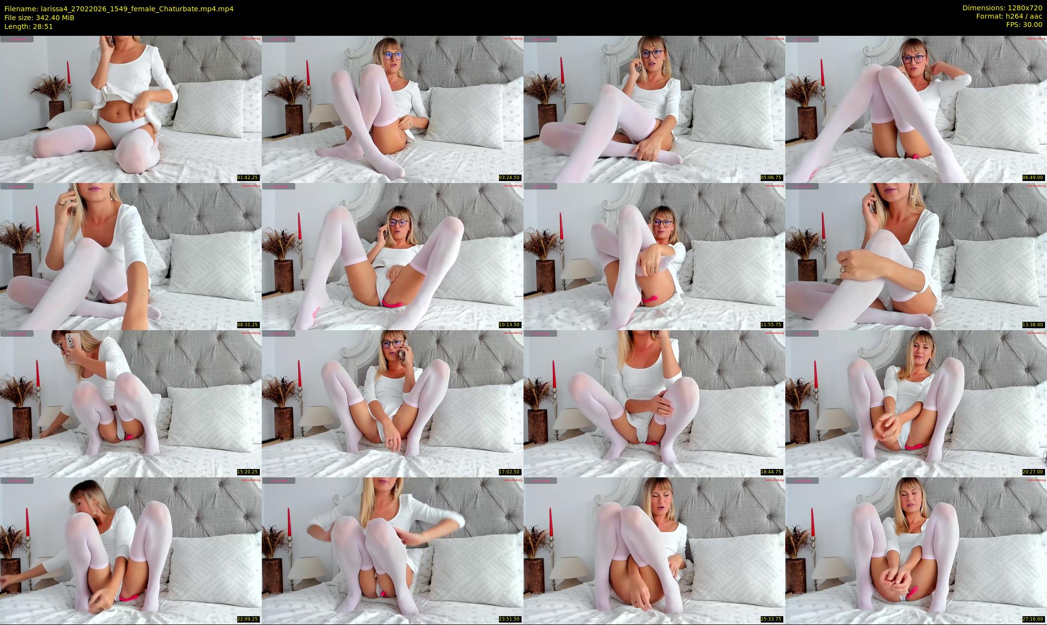 larissa4 — 29 minute Chaturbate Female strip rec, 720p, Feb 27, 2026