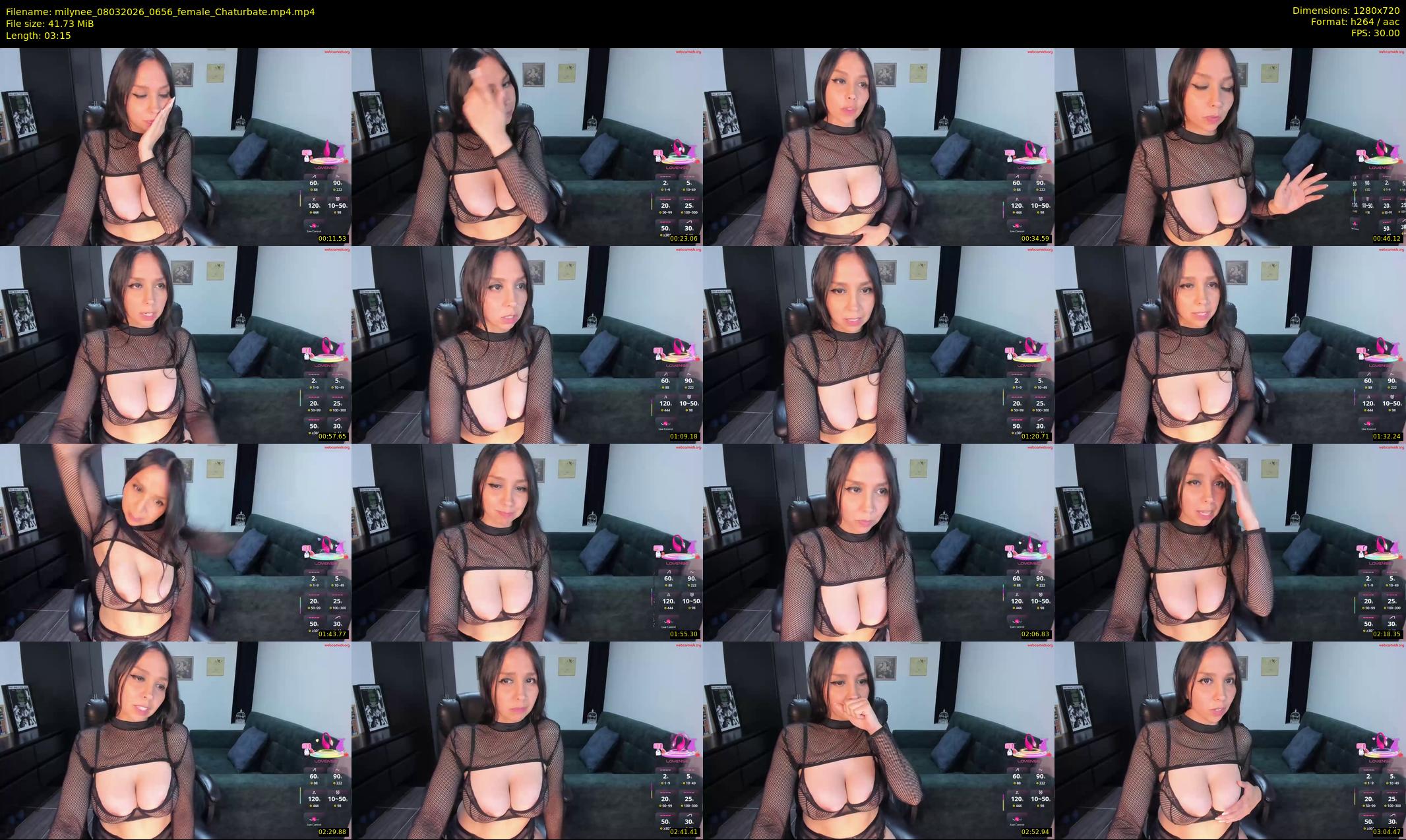 milynee — 4 minute Chaturbate Female strip rec, 720p, Mar 8, 2026