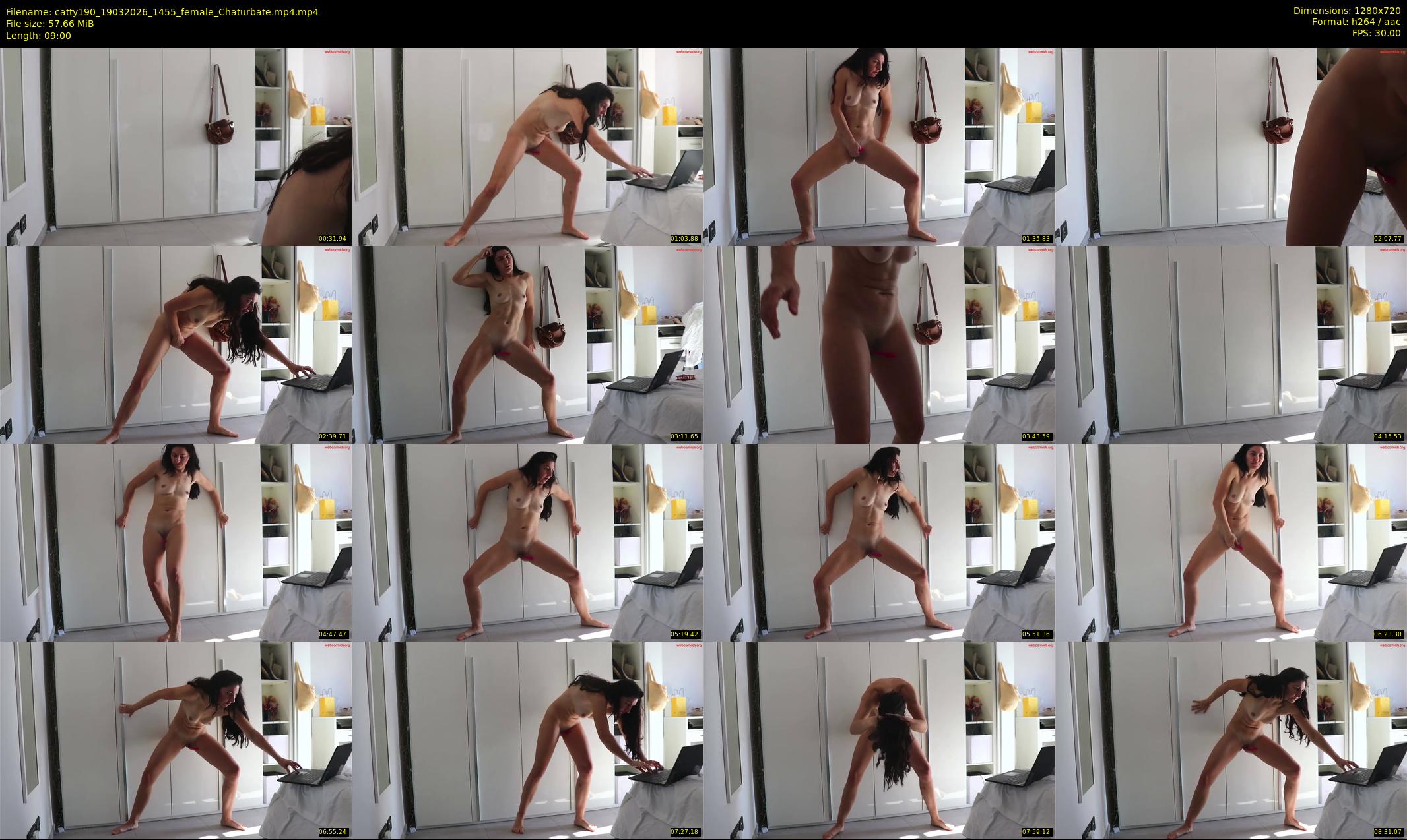 catty190 — 9 minute Chaturbate Female strip rec, 720p, Mar 19, 2026
