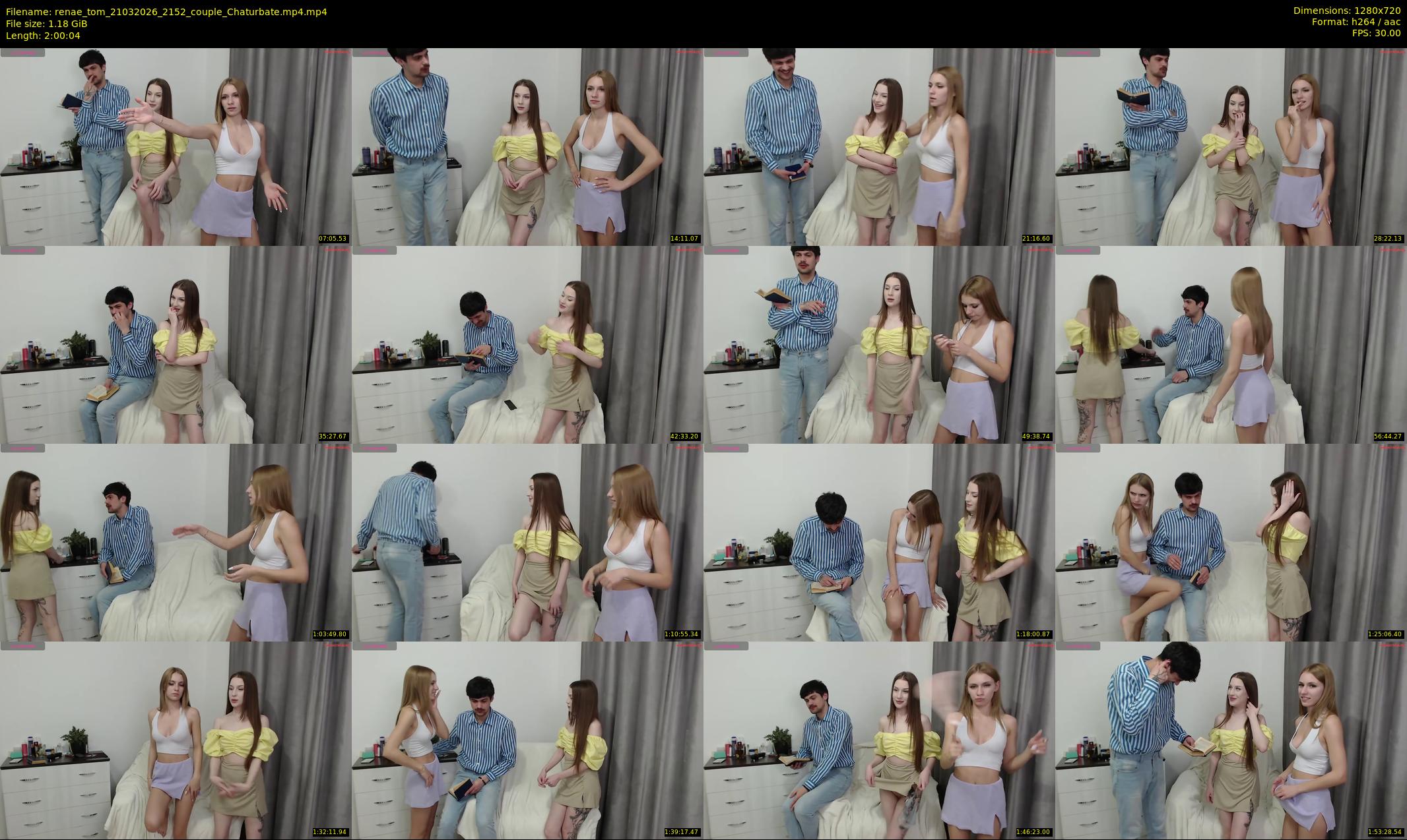 renae_tom — 121 minute Chaturbate Couple strip rec, 720p, Mar 21, 2026