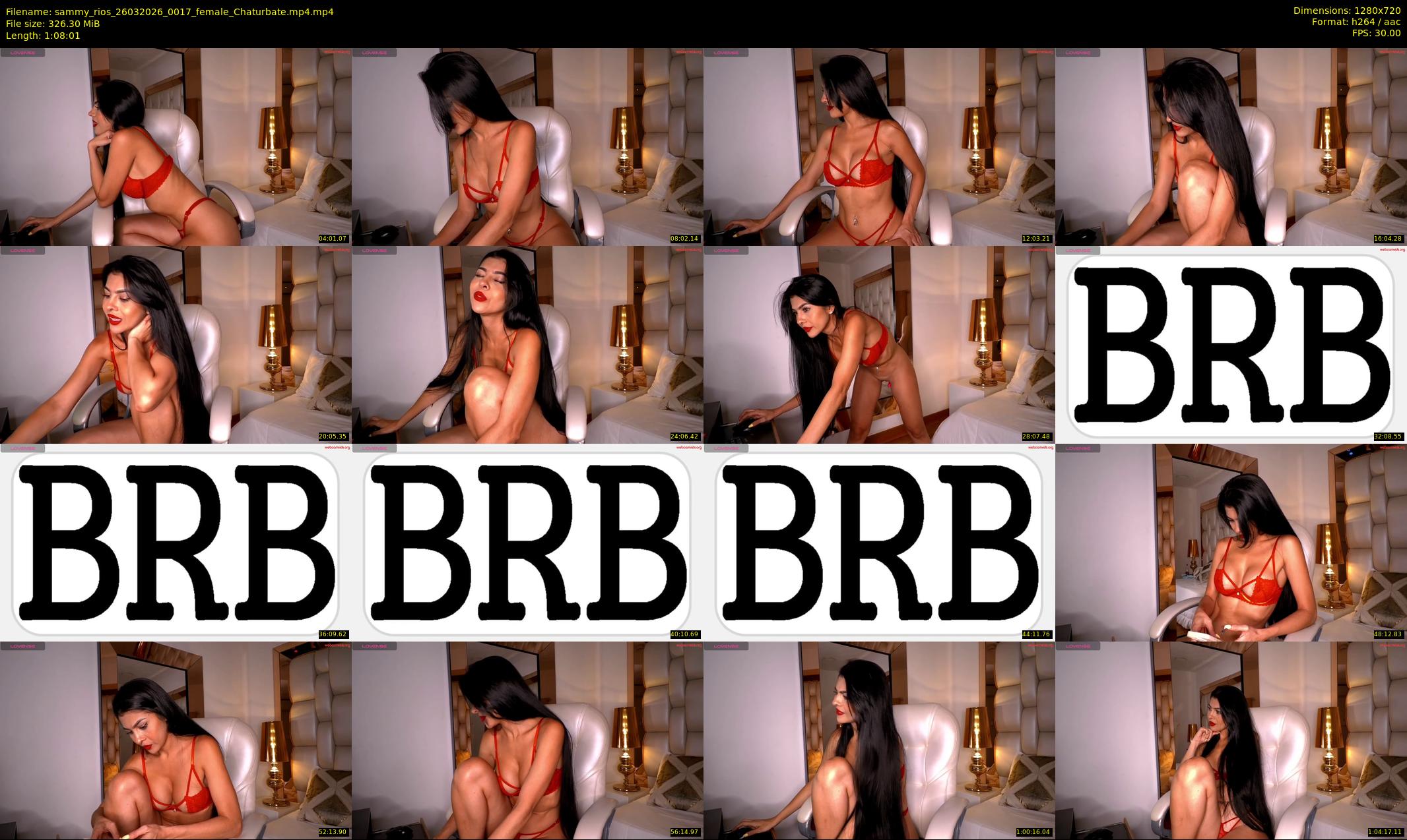 sammy_rios — 69 minute Chaturbate Female strip rec, 720p, Mar 26, 2026