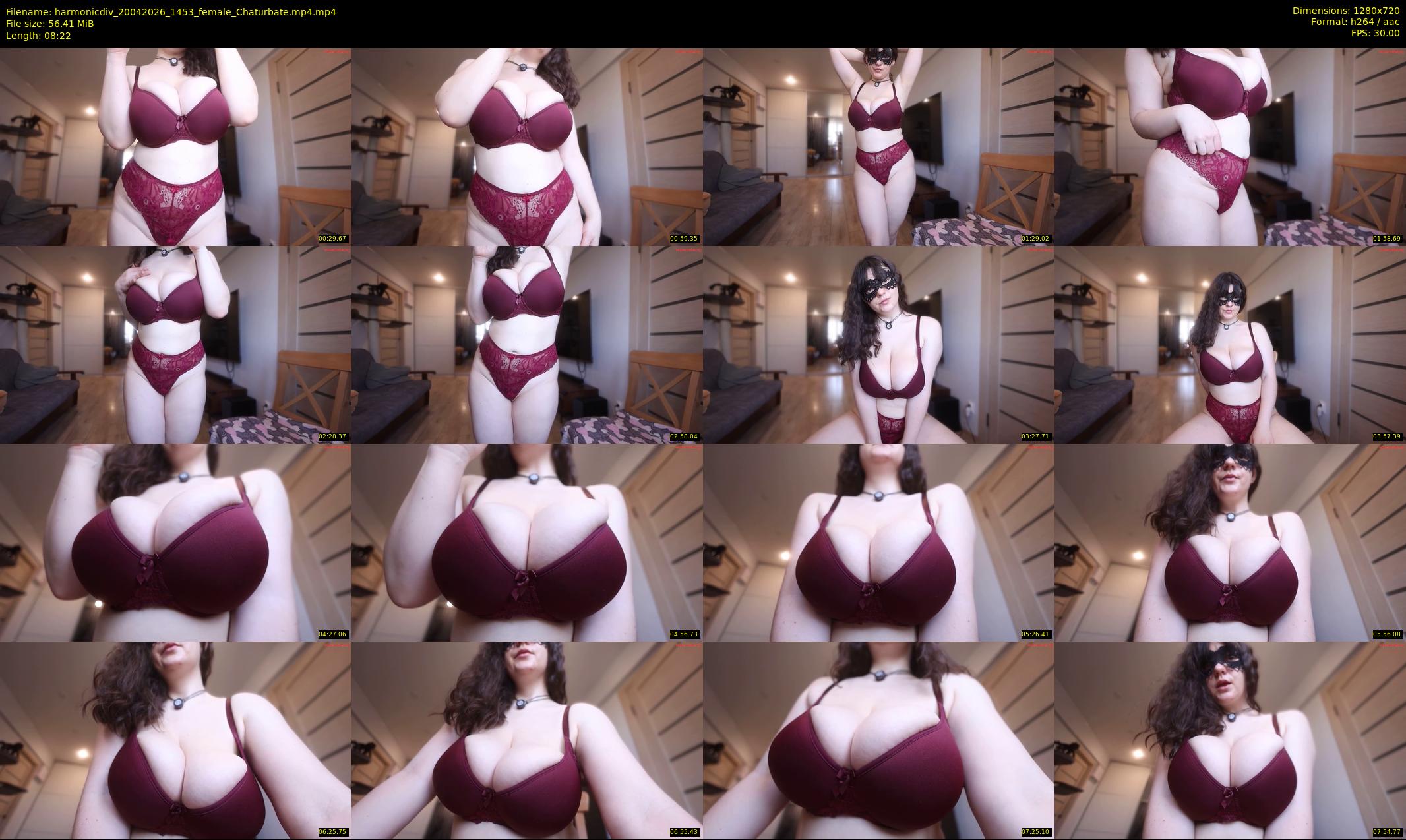 harmonicdiv — 9 minute Chaturbate Female strip rec, 720p, Apr 20, 2026