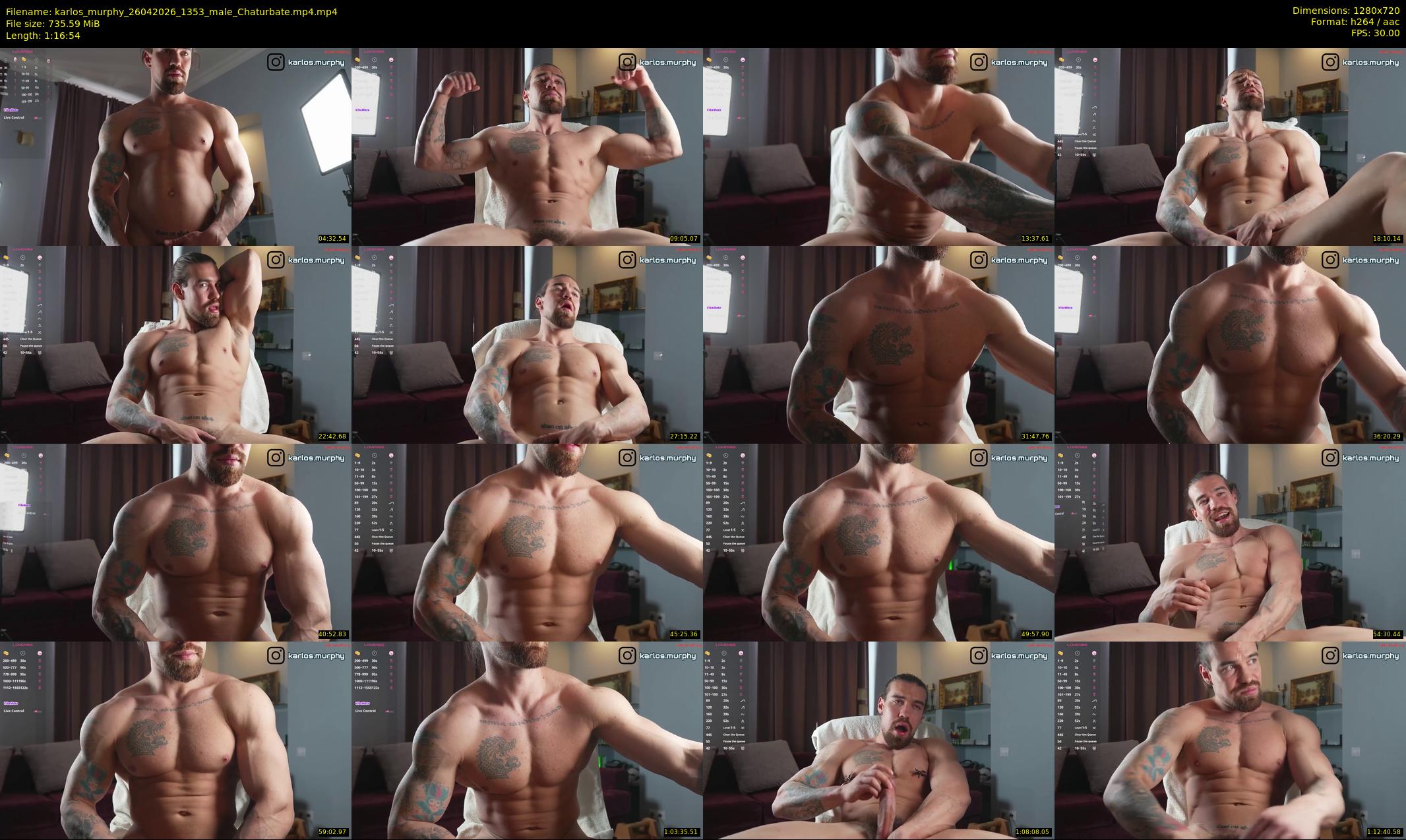 karlos_murphy — 77 minute Chaturbate Male strip rec, 720p, Apr 26, 2026