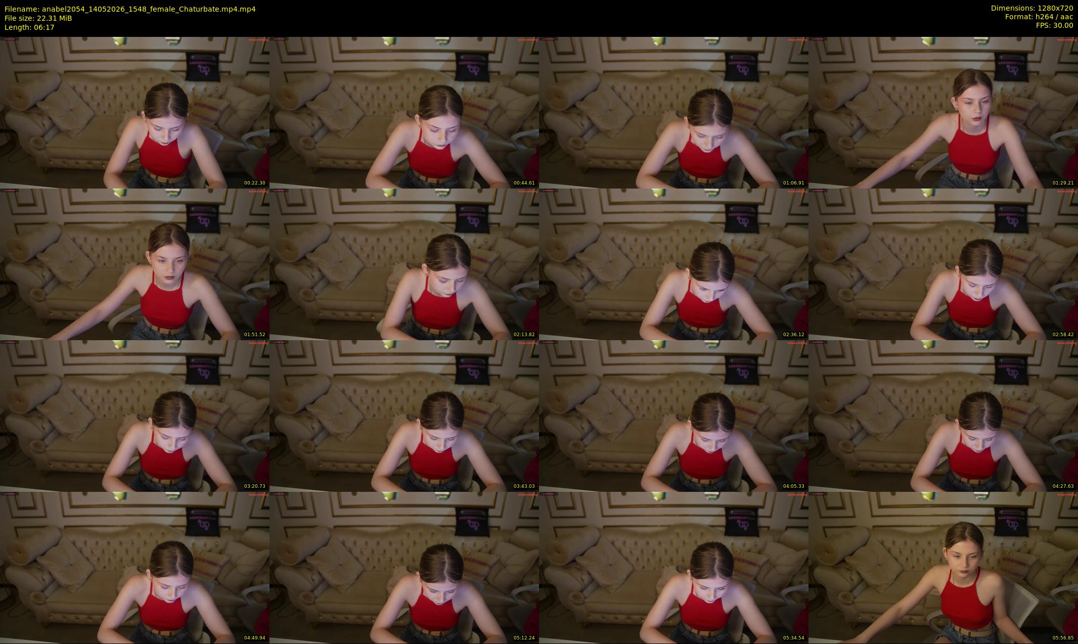 anabel2054 — 7 minute Chaturbate Female strip rec, 720p, May 14, 2026