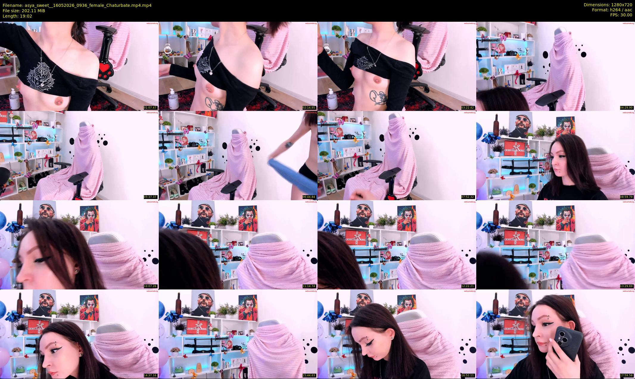 asya_sweet_ — 20 minute Chaturbate Female strip rec, 720p, May 16, 2026
