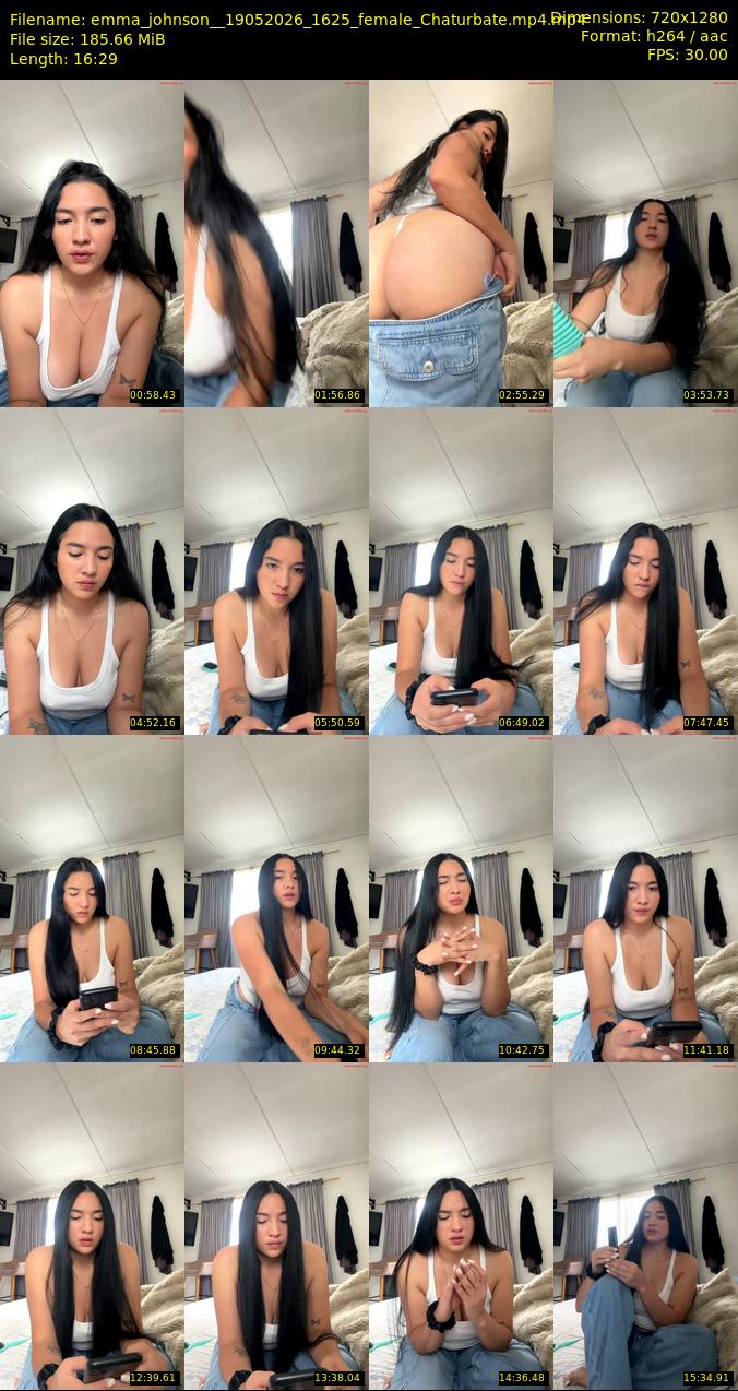 emma_johnson_ — 17 minute Chaturbate Female strip rec, 1080p, May 19, 2026
