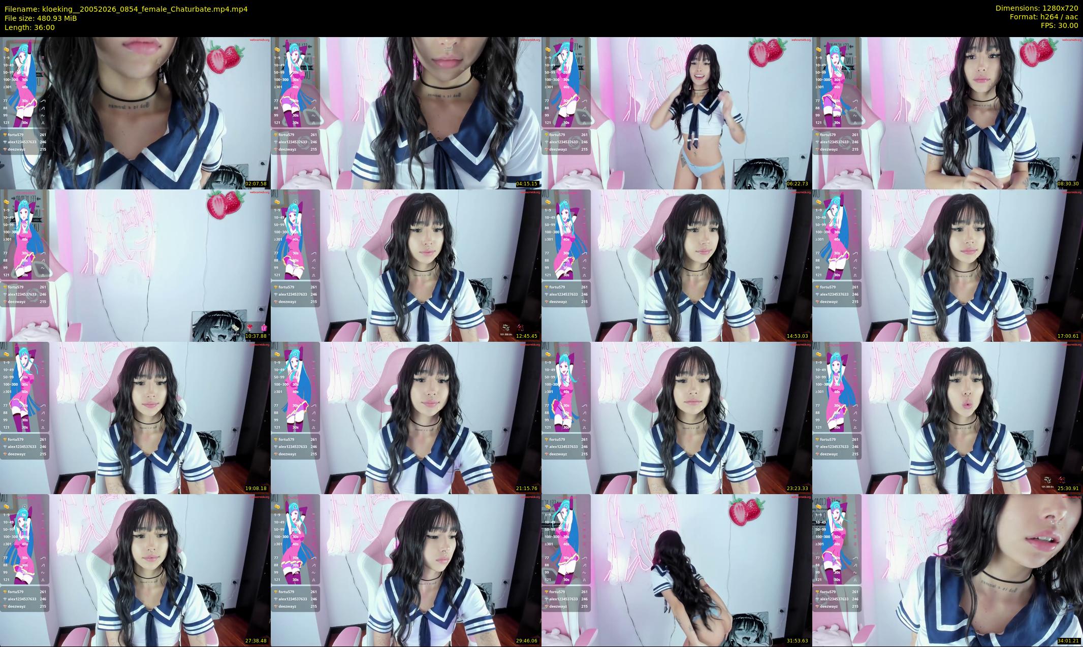kloeking_ — 36 minute Chaturbate Female strip rec, 720p, May 20, 2026