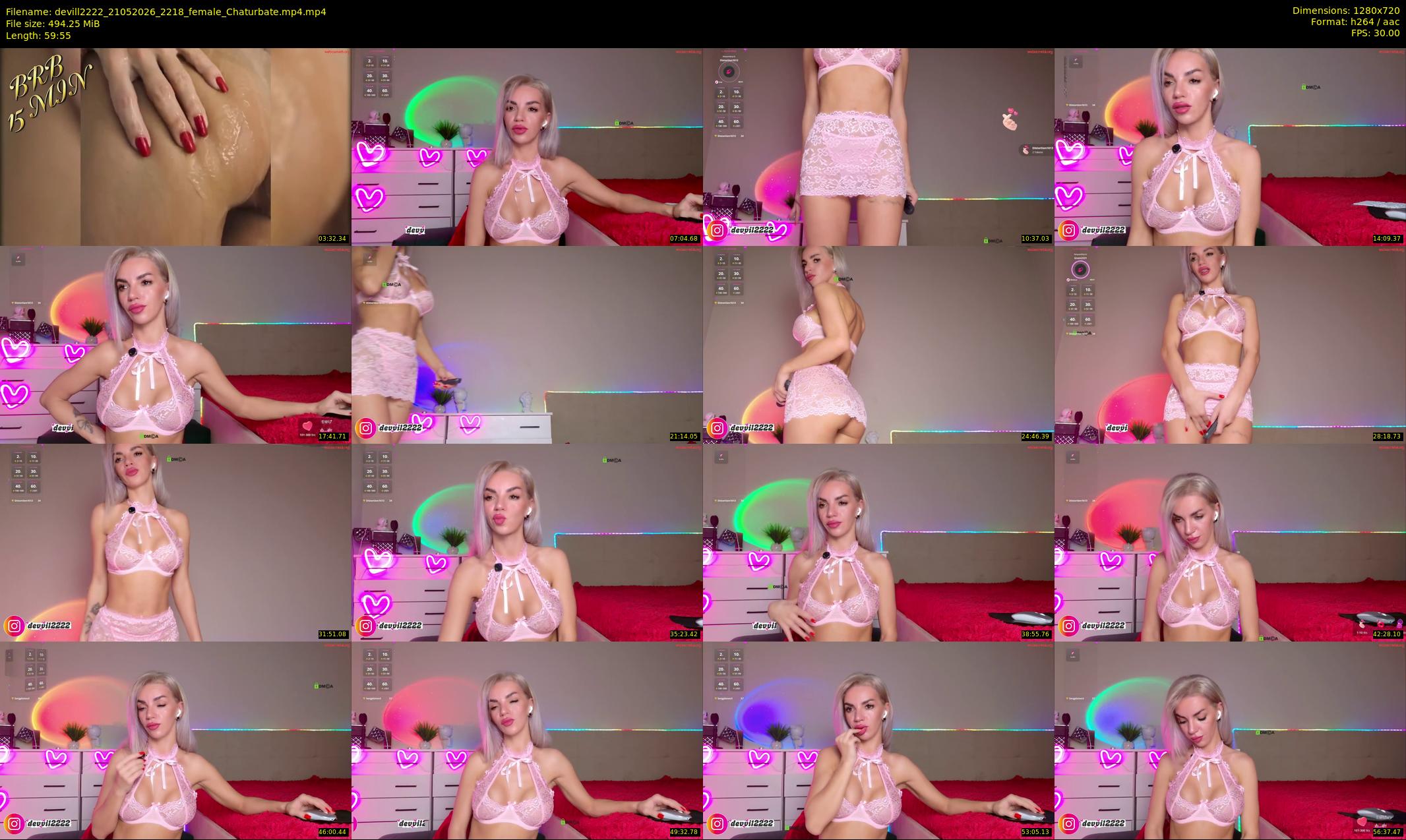 devill2222 — 60 minute Chaturbate Female strip rec, 720p, May 21, 2026