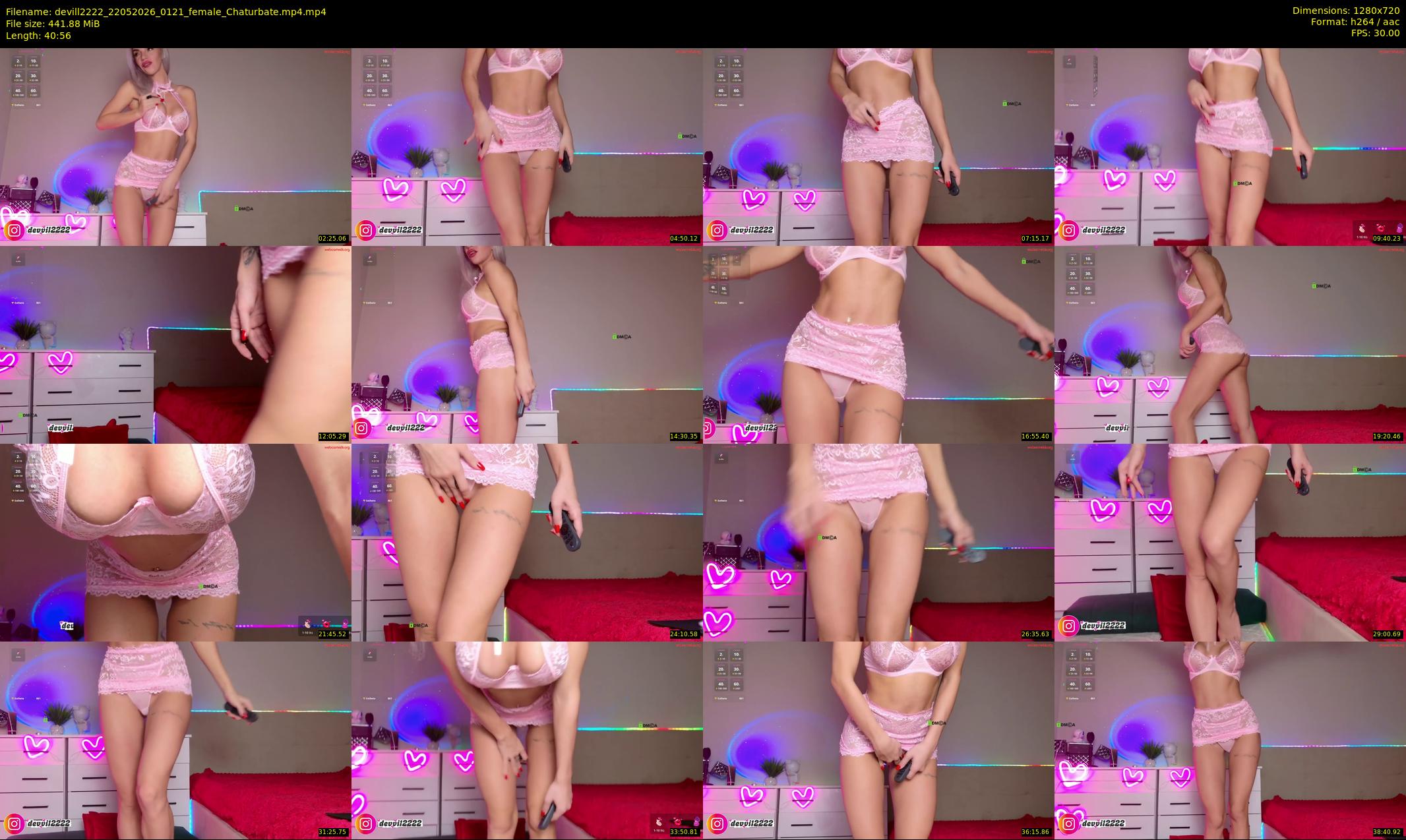 devill2222 — 41 minute Chaturbate Female strip rec, 720p, May 22, 2026