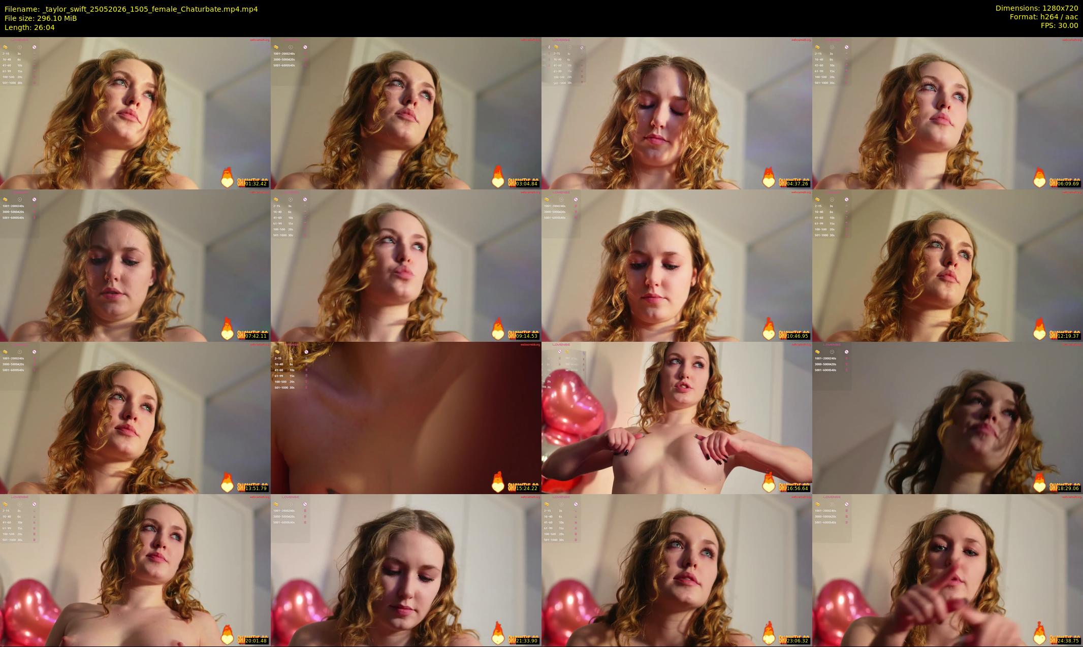 _taylor_swift — 27 minute Chaturbate Female strip rec, 720p, May 25, 2026